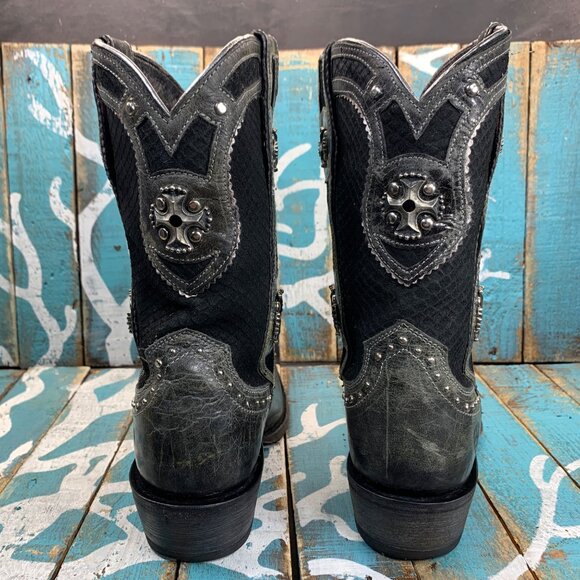 Ariat Shoes Ariat Boots Women 7b Distress Black Marble Leather